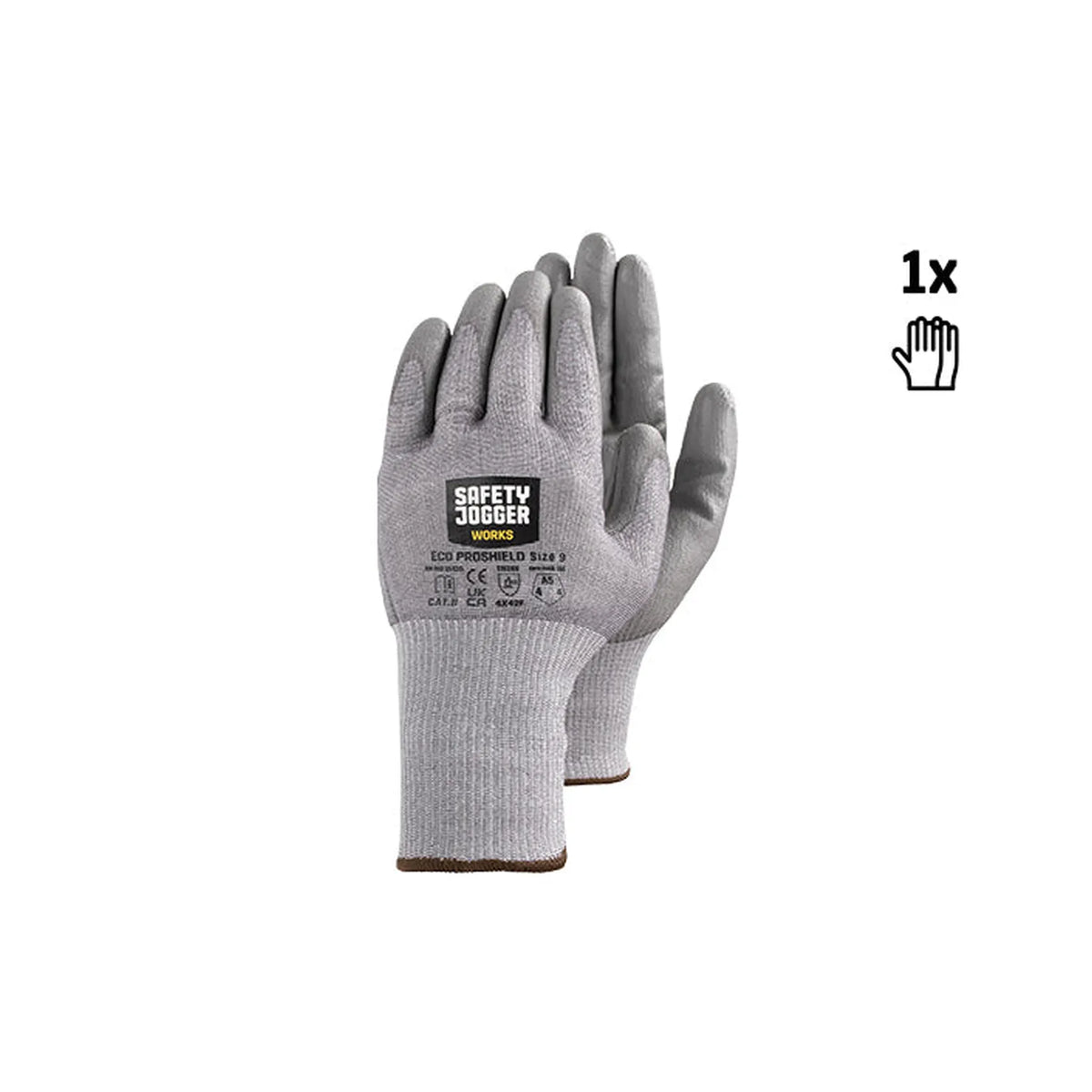 ECOPSHIELD handschoenen Safety Jogger grey