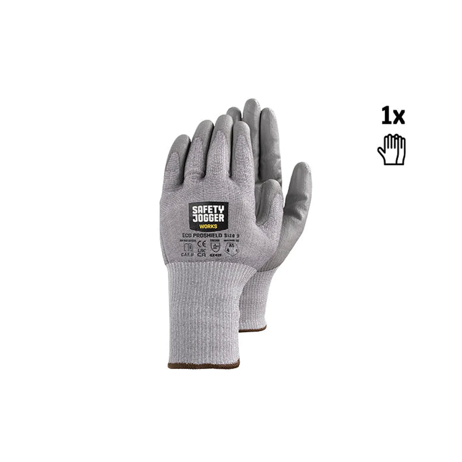 ECOPSHIELD handschoenen Safety Jogger grey