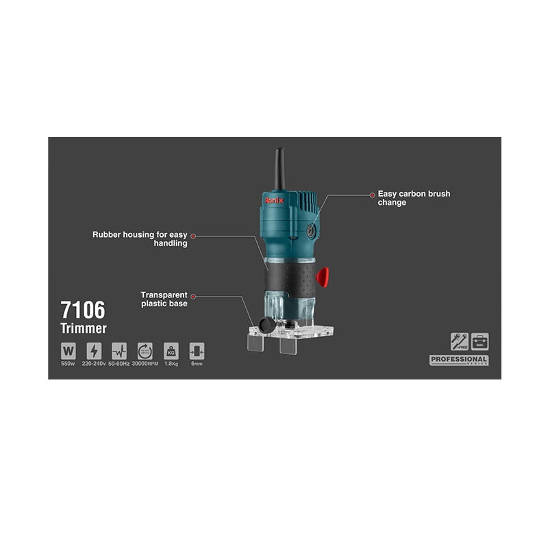 Elektrische bovenfrees 550W Ronix 7106