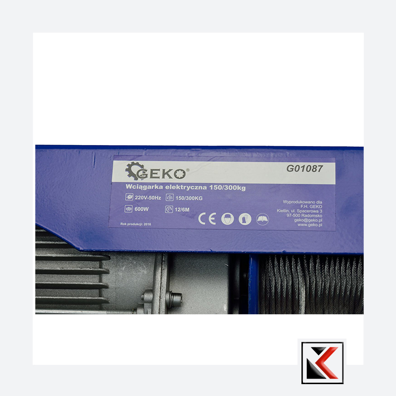 Elektrische takel  150/300 kg