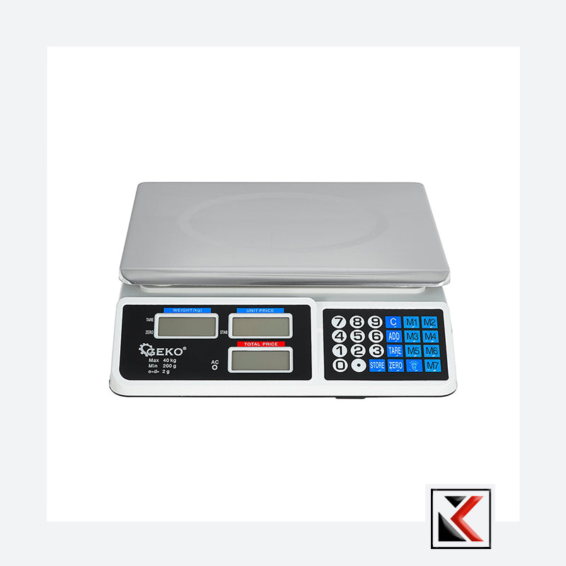 Elektronische LCD weegschaal tot 40 kg