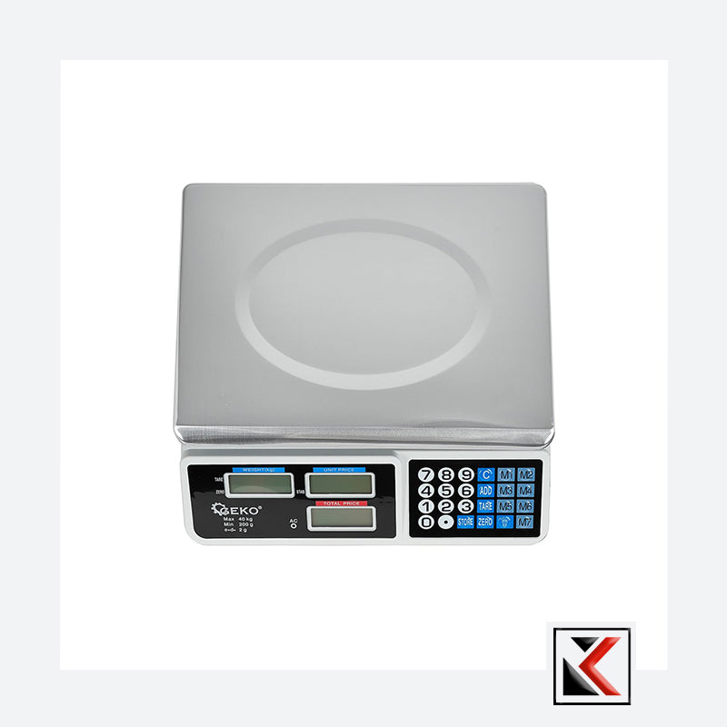 Elektronische LCD weegschaal tot 40 kg