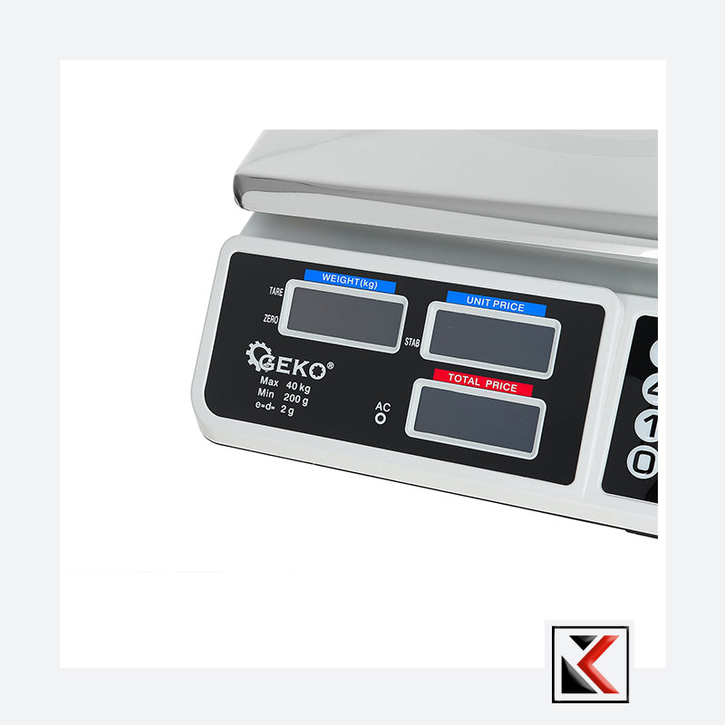 Elektronische LCD weegschaal tot 40 kg