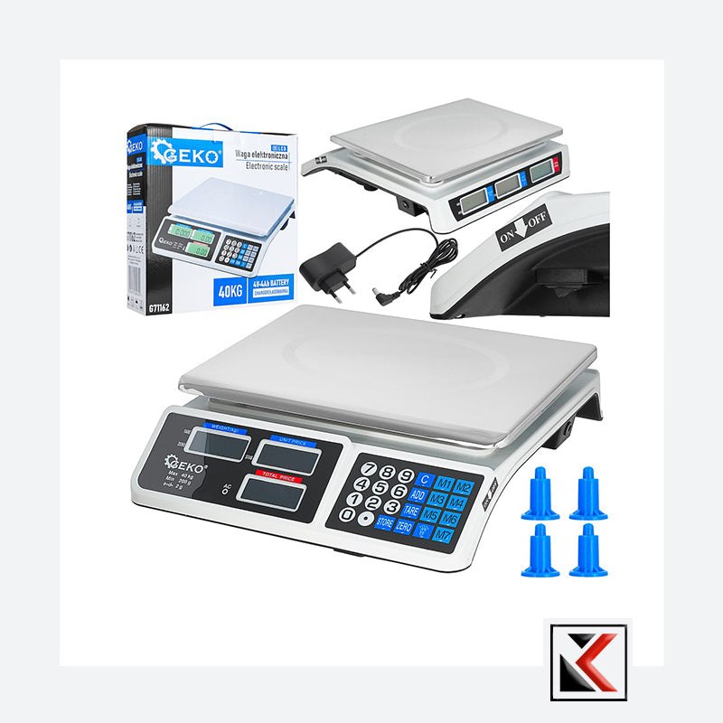 Elektronische LCD weegschaal tot 40 kg