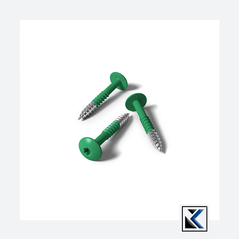 Fisinox kleurkopschroef 4,8 x 50 T20 A2 RAL 6010 grasgroen