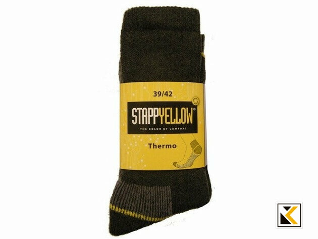 Stapp - 4420 Yellow herensok thermo grijs grey