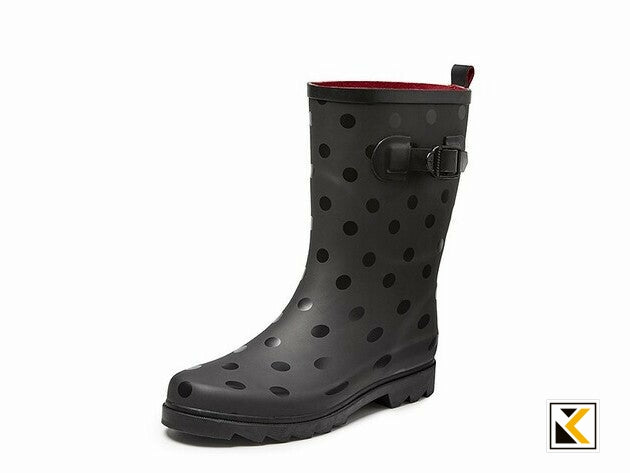 Gevavi boots - Anna dameslaars rubber zwart black 36