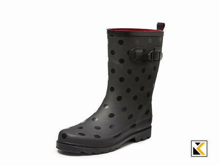 Gevavi boots - Anna dameslaars rubber zwart black 36