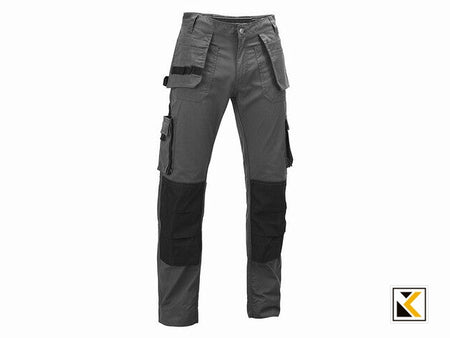 Gevavi Workwear - GW05 multipocketbroek zwart grey