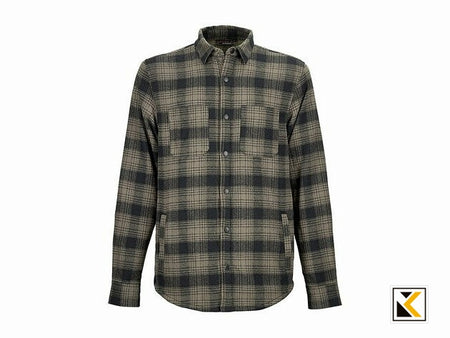 Gevavi Workwear - GW40 gevoerd flanel overshirt bruin brown