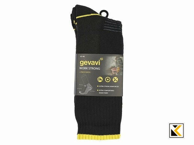 Gevavi Workwear - GW50 Work Strong sok 2 paar/bundel grijs