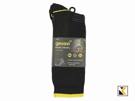 Gevavi Workwear - GW50 Work Strong sok 2 paar/bundel grijs