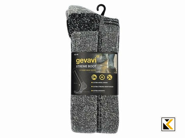 Gevavi Workwear - GW55 Xtreme boot sok 1 paar/bundel grijs grey