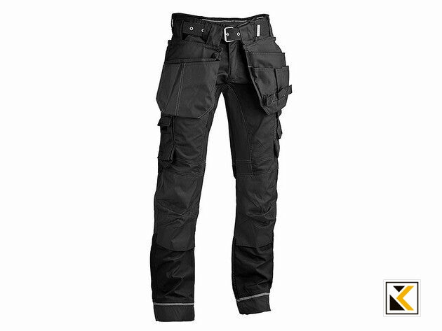 4WORK - Madrid Premium werkbroek stretch inserts black