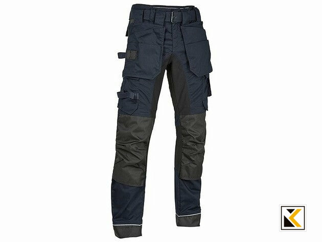 4WORK - Madrid Premium werkbroek stretch inserts blue