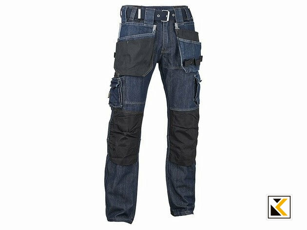 4WORK - Malaga denim werkbroek blue