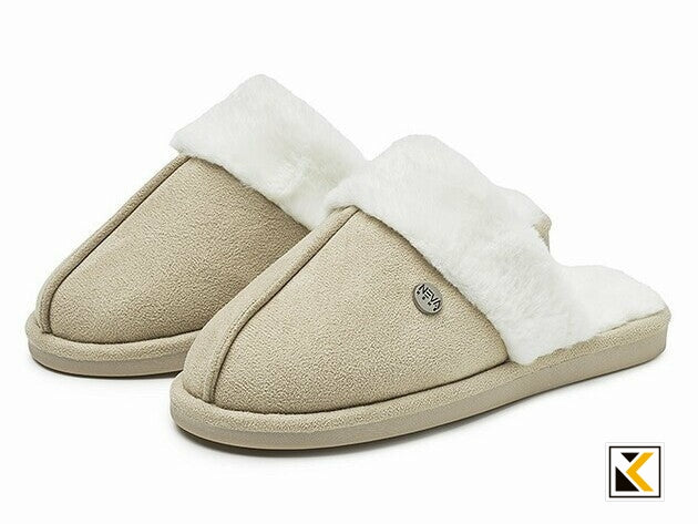 NEVA - NV41 Damespantoffel gevoerd sand