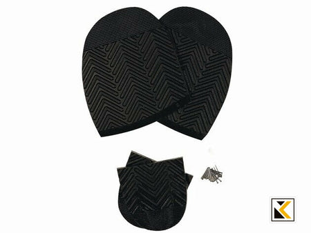 Gevavi - Zolen + hakken pvc zwart black