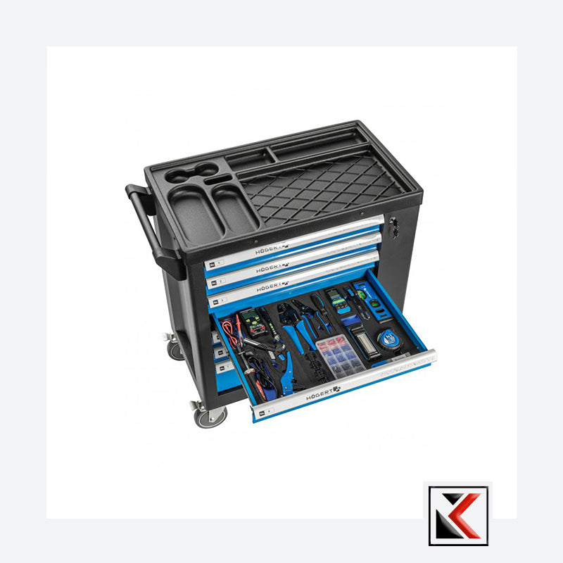 Gereedschapskast HT7G050 met 7 laden en zijdeur, inclusief toebehoren, 544 stuks