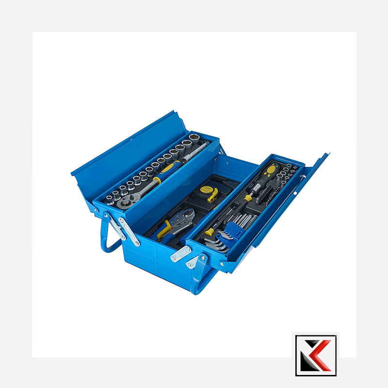 Gereedschapskist met uitrusting 64 delig