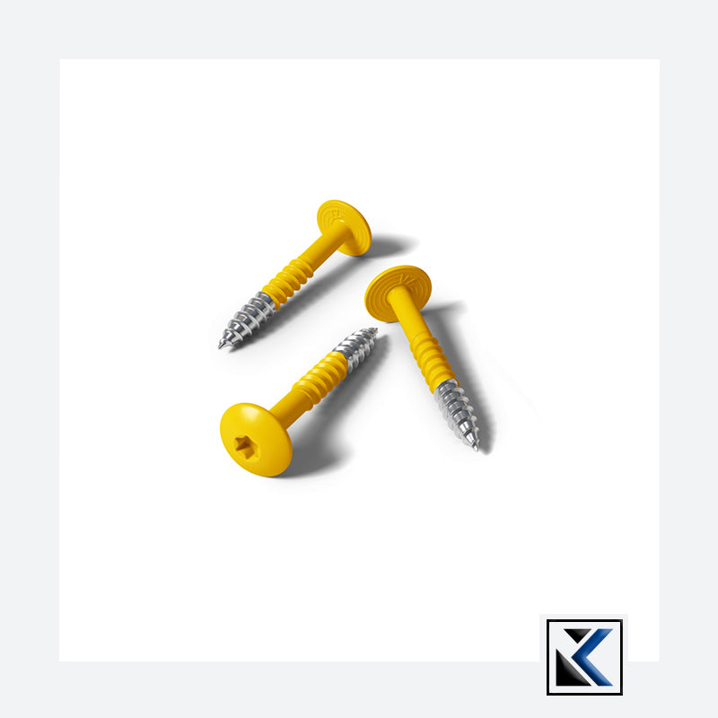 Fisinox kleurkopschroef 4,8 x 50 T20 A2 Trespa® A0417 goudgeel