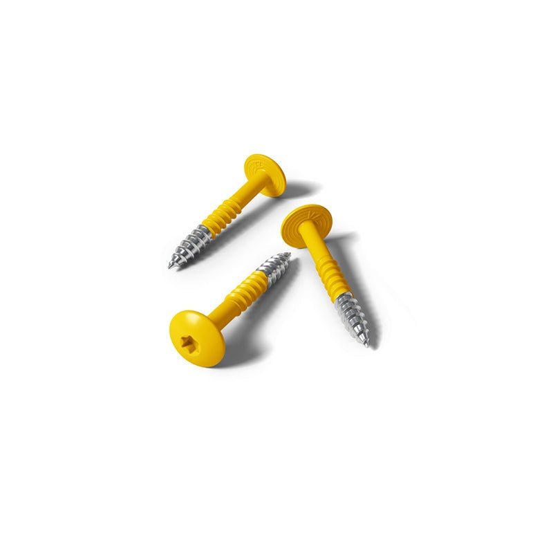Fisinox kleurkopschroef 4,8 x 50 T20 A2 Trespa® A0417 goudgeel