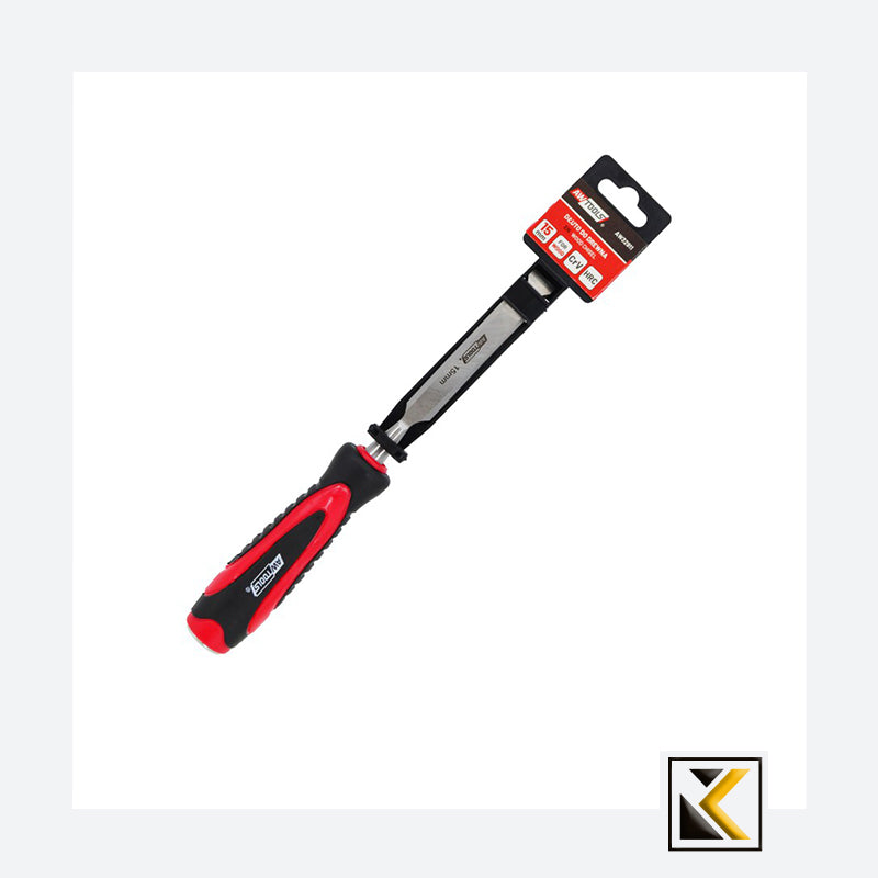 Hout beitel 14 mm/tpr kunststof handvat