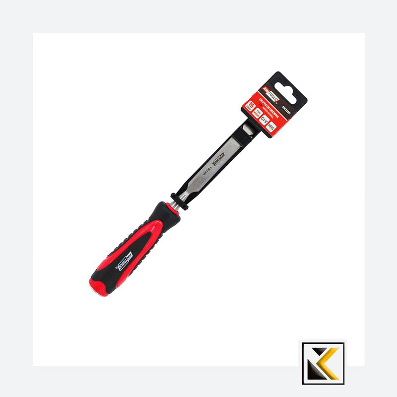 Houten beitel 25mm/tpr kunststof handvat