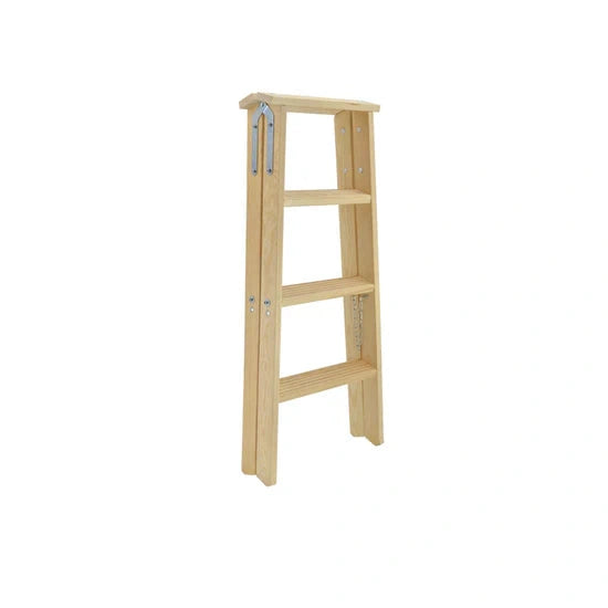 Houten vrijstaande houten ladder 2x8 treden