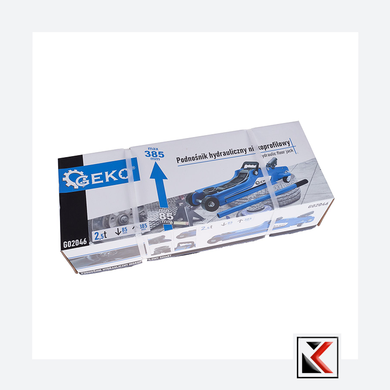 Hydraulische garagekrik 2.5T laag model met rubber