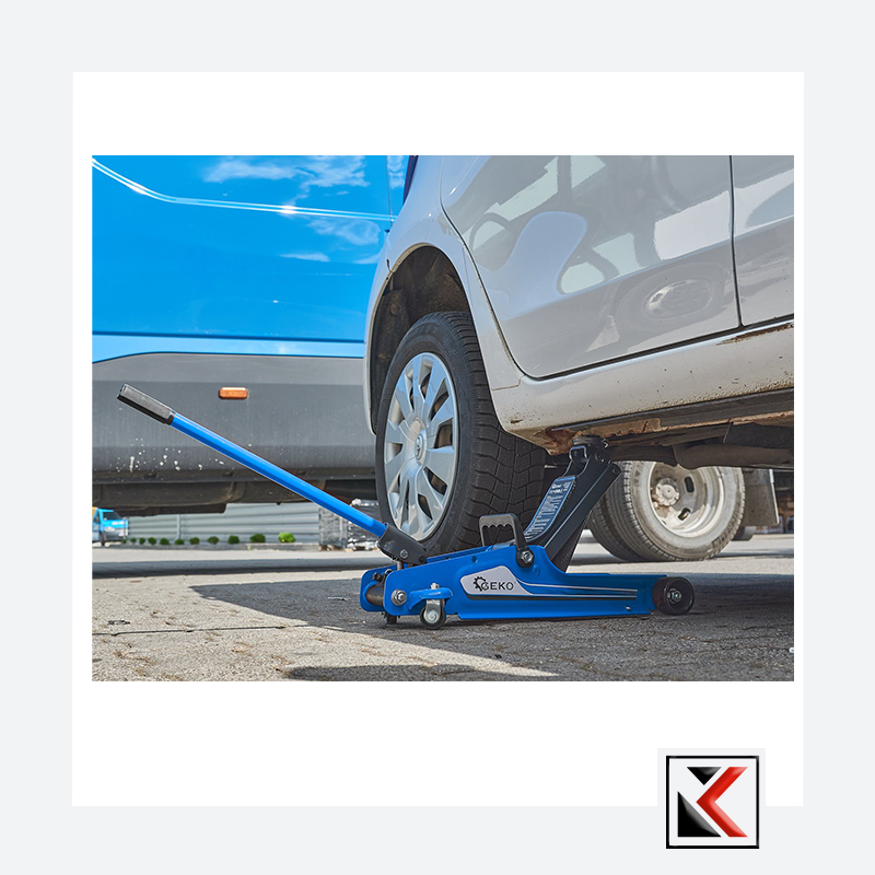 Hydraulische garagekrik 2.5T laag model met rubber