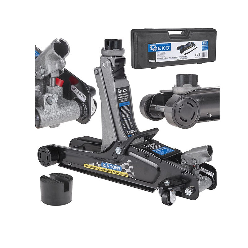 Hydraulische krik 2.5T met laag profiel incl. koffer