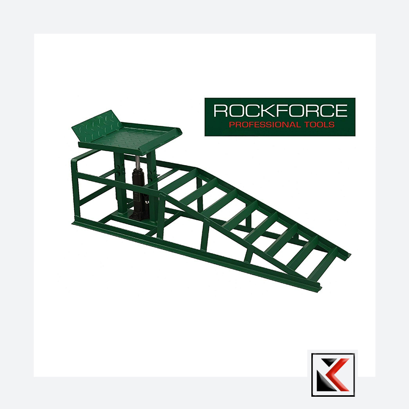 Hydraulische oprijplaat voor het heffen van auto’s tot 500 kg
