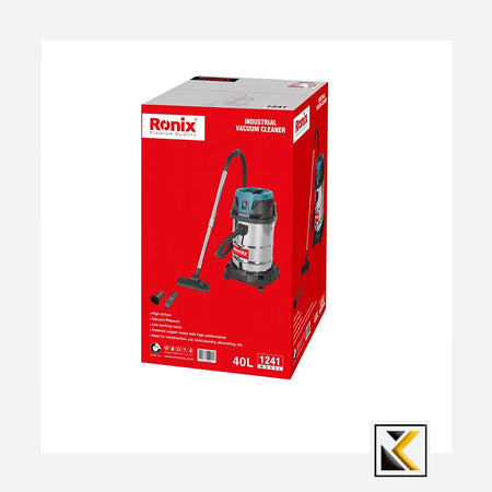 Industriële stofzuiger 1400W-40L Ronix 1241