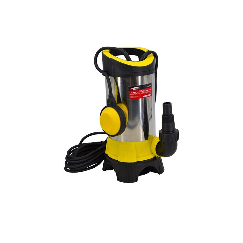 Inox pomp voor afvalwater met vlotter 750w