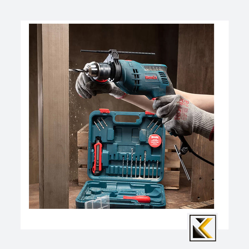Klopboormachine met 33 delig acc. set incl. koffer