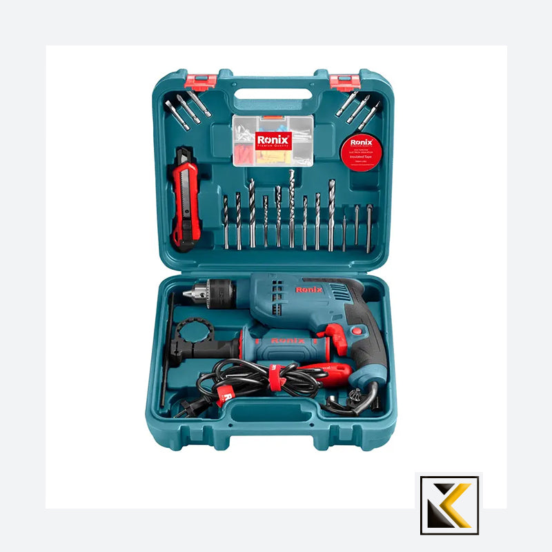 Klopboormachine met 33 delig acc. set incl. koffer