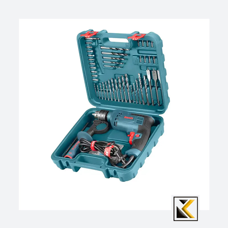 Klopboormachine met 52 delig acc. set incl. koffer