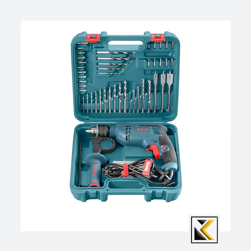 Klopboormachine met 52 delig acc. set incl. koffer