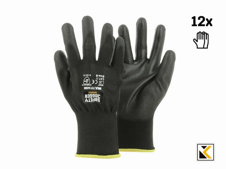 Multitask 12pack handschoen safety jogger black