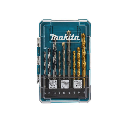 Makita Boorset 9-delig hout/metaal/steen