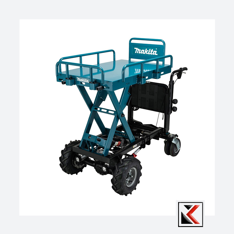 Makita DCU601Z accu transporter met schaarlift
