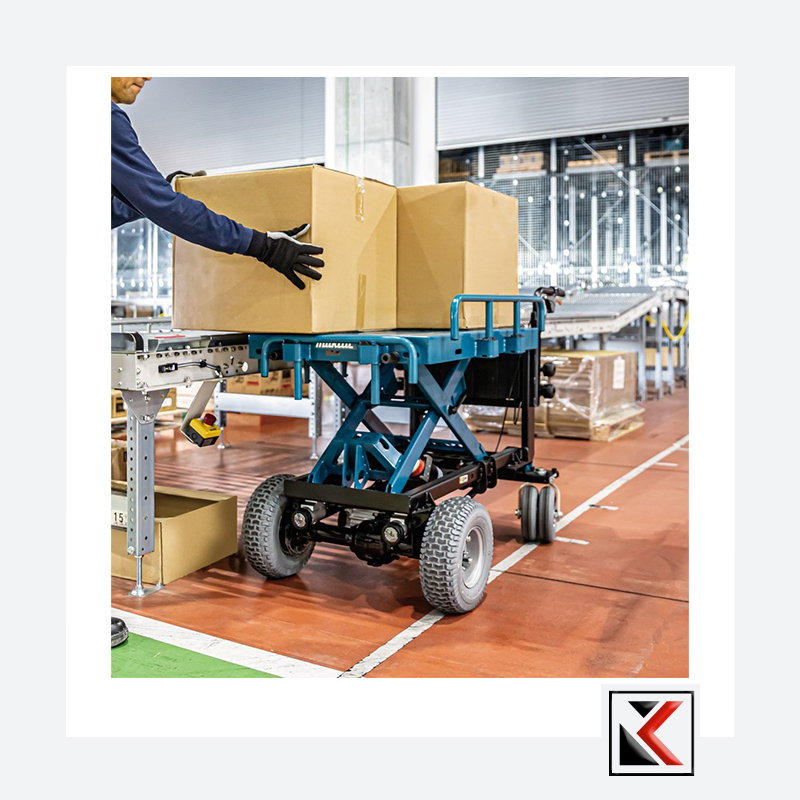 Makita DCU601Z accu transporter met schaarlift