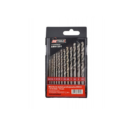 Metaalboor HSS-G set 13 stuks 1,5-6,5