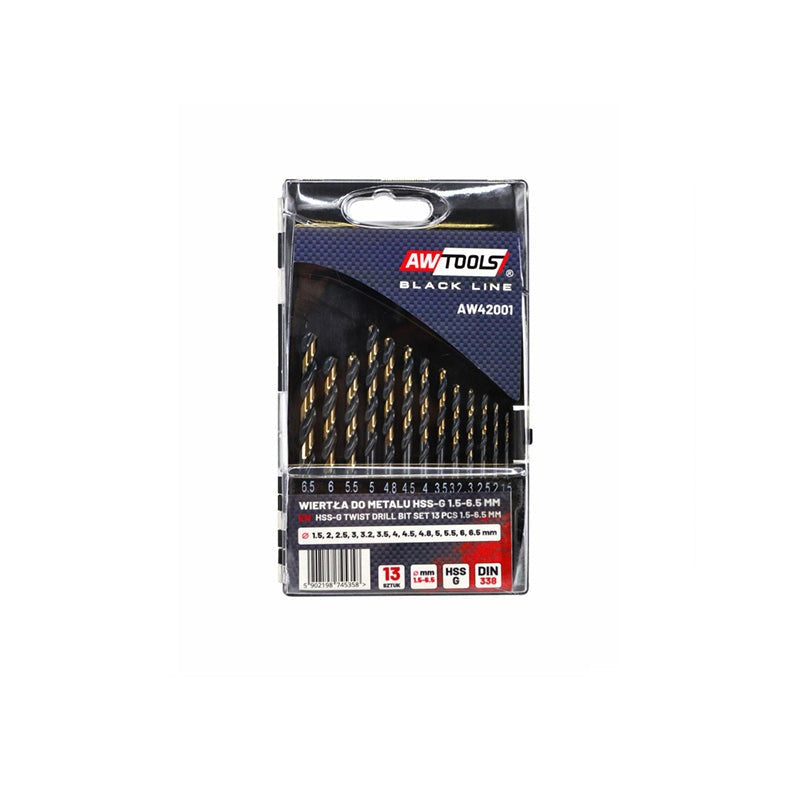 Metaalboor M2 premium set 1,5 - 6,5 mm 13 st