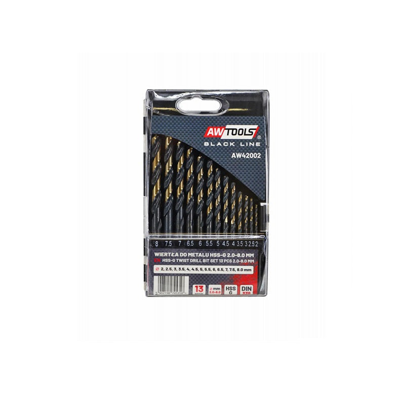 Metaalboor M2 premium set 2,0 - 8,0 mm 13 st