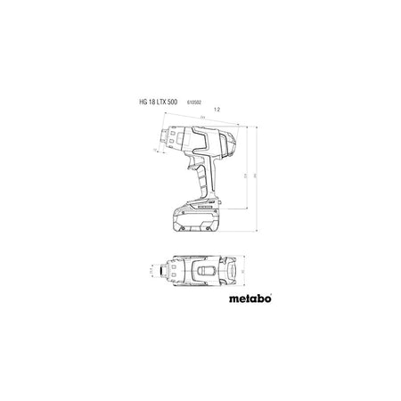 Metabo HG 18 LTX 500 accu heteluchtpistool