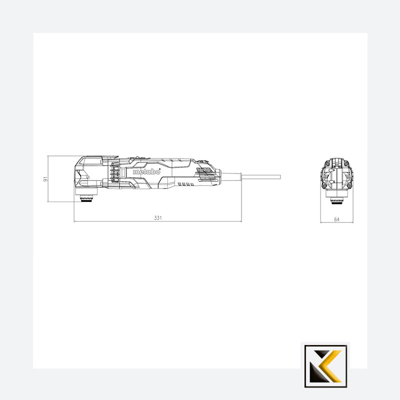 Metabo Multitool MT 400 quick set