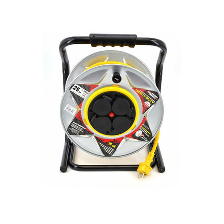 Metalen stroomhaspel HD LINE 40m 3x2,5mm GEEL 16A / 3680W / IP44