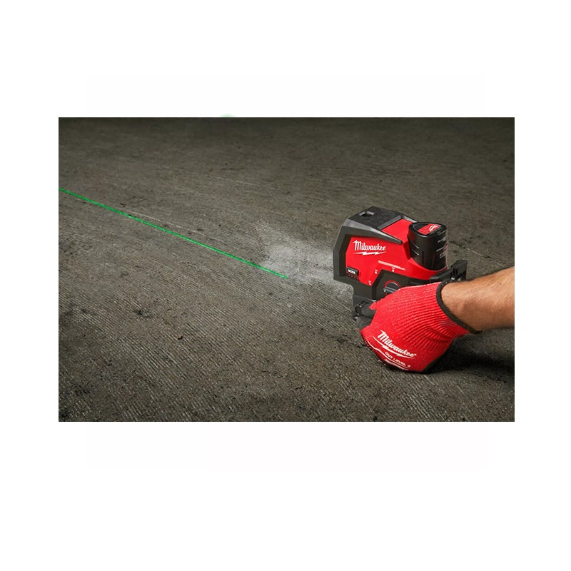 Milwaukee M12 CLLP-301C Groene Kruislijnlaser